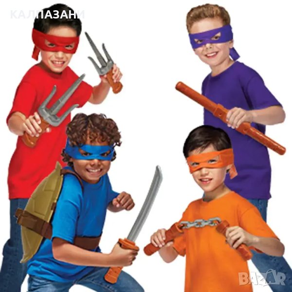 TMNT Костенурка Нинджа "Пълен Хаос" Оръжие с Маска 83530, снимка 1