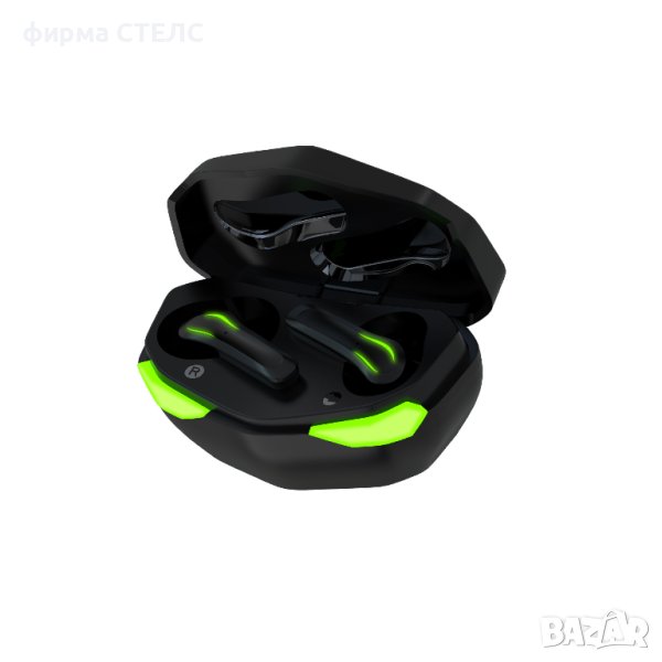 	 Геймърски слушалки STELS JX17, True Wireless, IPX4, Bluetooth, Touch Control, Черен, снимка 1