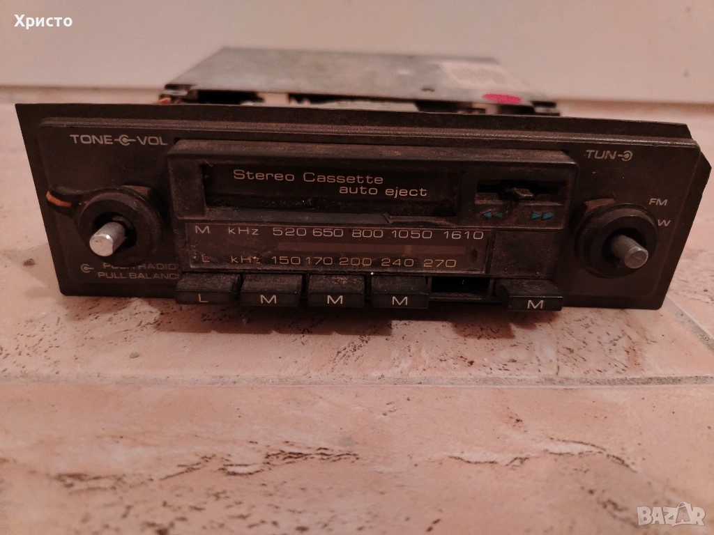 Ретро авто радио касетофон , снимка 1