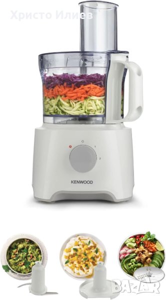Кухненски робот 3 в 1 рязане месене стръргане Kenwood MultiPro 800 W 2,1 литра купа, снимка 1