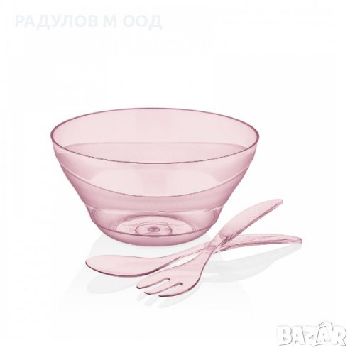 Купа за салата 'Сапфир" 3,5 л, с прибори, снимка 1