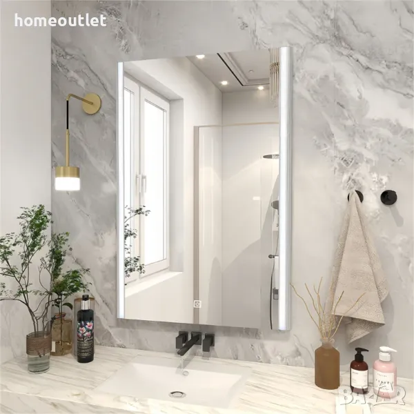 LED огледало за баня WFSF-BC-0338WH, снимка 1