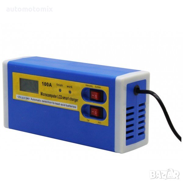 Зарядно за акумулатори 12V и 24V от 20Ah до 100Ah,Автоматично зарядно-3165, снимка 1