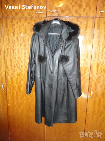 Дамско кожено палто, снимка 1