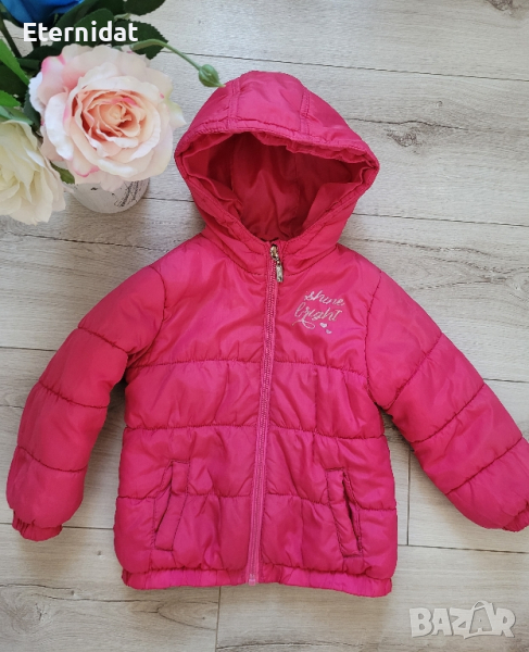 Детско розово яке с качулка , снимка 1