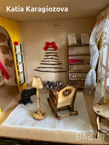 Дървена къща за кукли, снимка 3 - Кукли - 56294126
