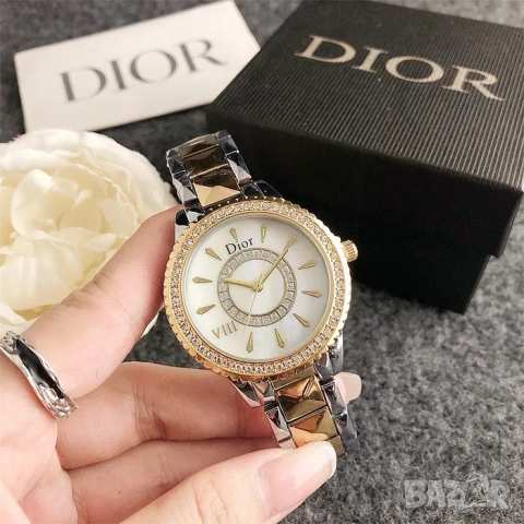 Дамски ръчен часовник Dior, бижу, часовник Диор, дамски часовник, снимка 2 - Дамски - 52221097