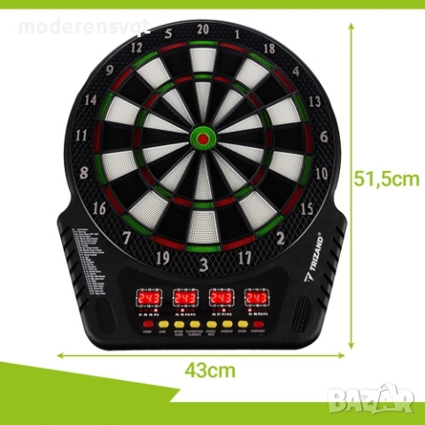 Eлектронни дартс с LED дисплей и звук, снимка 4 - Друга електроника - 53536888