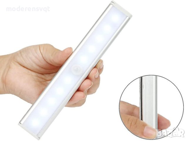 Самозалепваща LED лампа със сензор за движение, снимка 4 - Лед осветление - 42370342