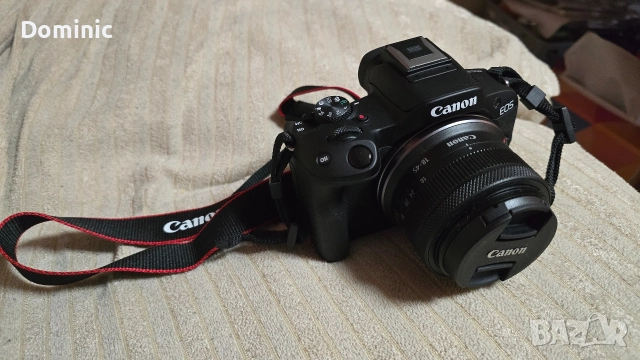 Canon R50 + Canon RF-S 18-45mm f / 4.5-6.3 IS STM, снимка 2 - Фотоапарати - 52710328