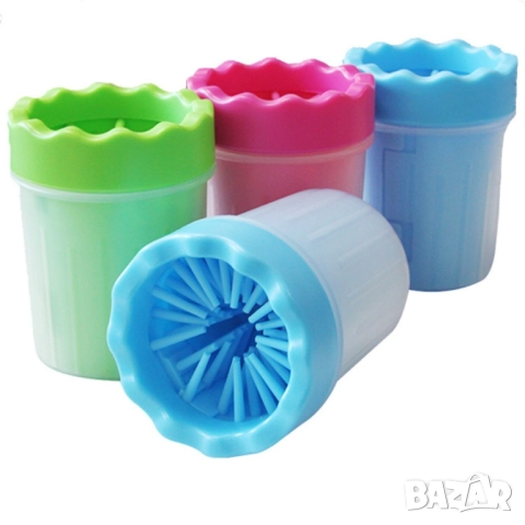 Уред със силиконови ресни за почистване на лапи на домашни любимци, снимка 3 - За кучета - 51936079