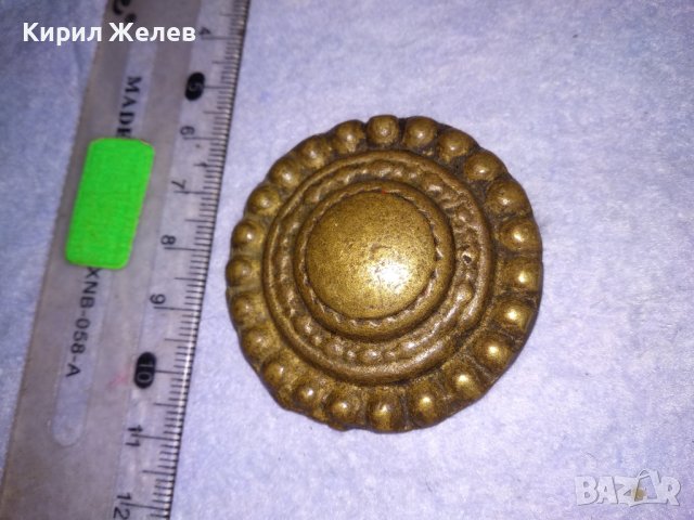 СТАРИНЕН ЕЛЕМЕНТ от УКРАСА на КОНСКА СБРУЯ ОГЛАВНИК - БРОНЗ и ЖЕЛЯЗО КОВАН РЯДЪК за КОЛЕКЦИЯ 38621, снимка 11 - Антикварни и старинни предмети - 41638505