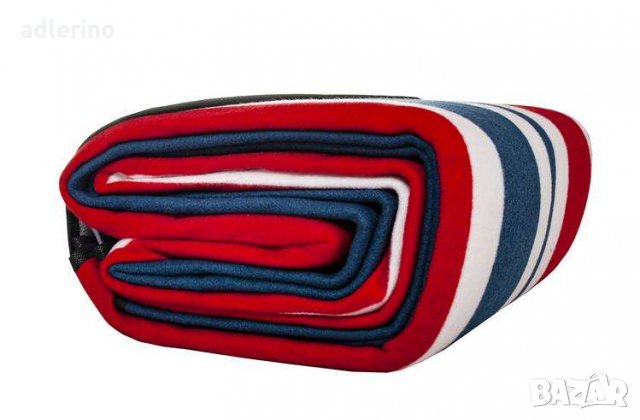 Пикник подложка 200 х 220 см, плажна постелка, къмпинг постелка, водоустойчива, снимка 3 - Олекотени завивки и одеяла - 34402426