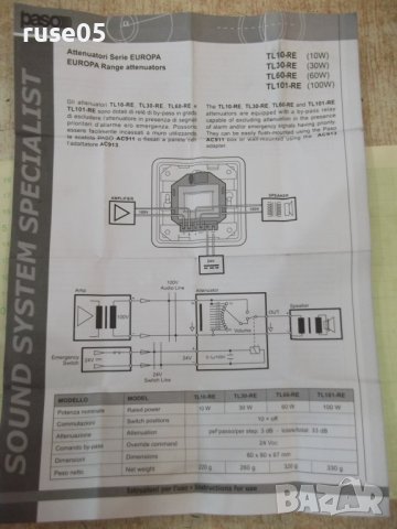 Атенюатор "PASO TL10-RE" с байпасно реле нов, снимка 11 - Друга електроника - 41842396