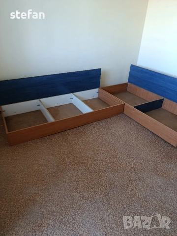 Ъглови легла с ракла, снимка 2 - Спални и легла - 53797207