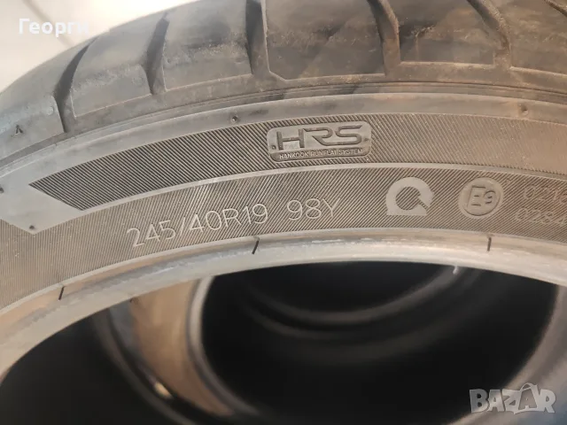 4бр. летни гуми 245/40/19-275/35/19 Hankook спорт пакет, снимка 5 - Гуми и джанти - 55817525