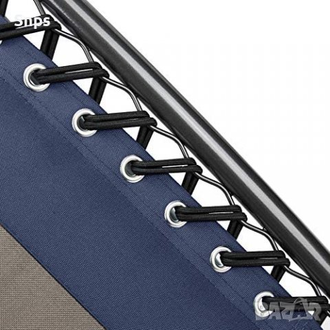 Накланящ се стол за дома и градината син, стол за къмпинг или плаж, снимка 8 - Столове - 38905287