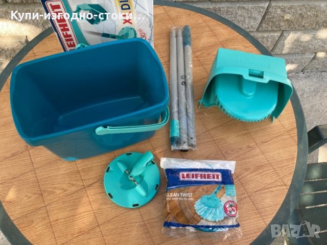 Моп с кофа - Leifheit Disc Mop Combi Press, снимка 3 - Други стоки за дома - 42418742