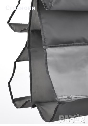 Икеа Висящ органайзер за чанти, тъмно сив, 39x93 см, снимка 4 - Закачалки - 41839902