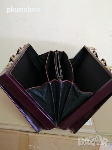 Немска кожена чанта за документи , снимка 5 - Чанти - 41314086