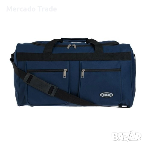 Сак за пътуване Mercado Trade, С джобове и презрамка, Син, снимка 2 - Сакове - 52240697