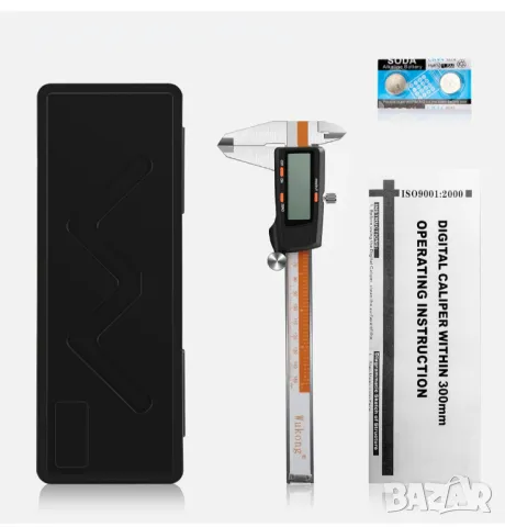 Метален микрометър шублер от неръждаема стомана IP54 Водоустойчив LCD дисплей 150 мм 6 инча, снимка 2 - Шублери - 48383576