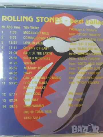 Rolling Stones – Best Ballads - Vol. 2 - матричен диск Ролинг Стоунс, снимка 2 - CD дискове - 49755736
