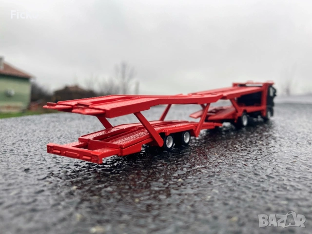 Mercedes Actros 1836 MP3 Kassbohrer Herpa 1:87 Автовоз, снимка 6 - Колекции - 53012962