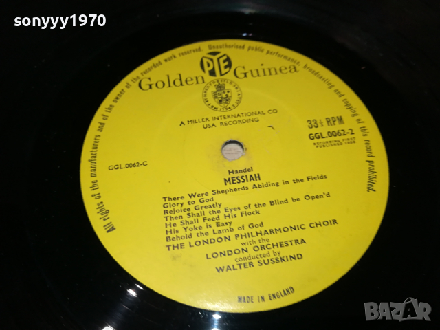 HANDEL MESSIAH-MADE IN ENGLAND-ПЛОЧА 1303241630, снимка 11 - Грамофонни плочи - 44746804