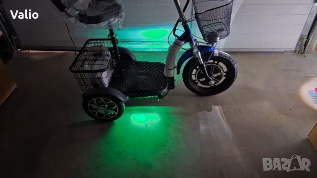 Електрическа триколка с лед осветление и равна платформа , снимка 7 - Мотоциклети и мототехника - 49334374