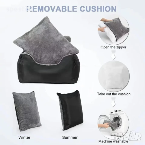 Автомобилно столче за домашни любимци с водоотблъскваща възглавница и стабилна конструкция, снимка 3 - За кучета - 50524243