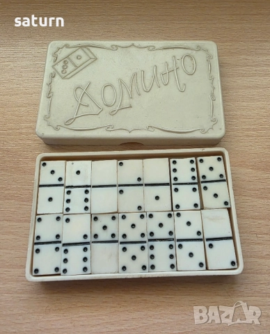старо българско бакелитено джобно домино, снимка 2 - Домино - 52075552
