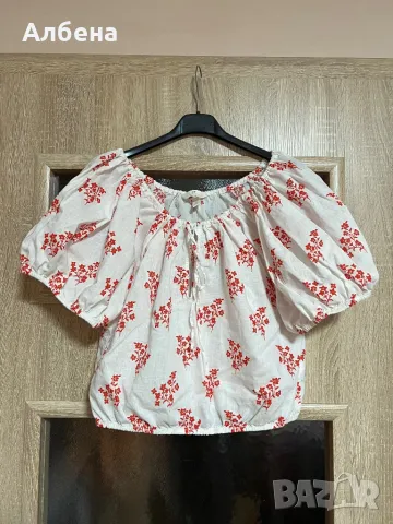 Топ H&M от ленена смес, снимка 1