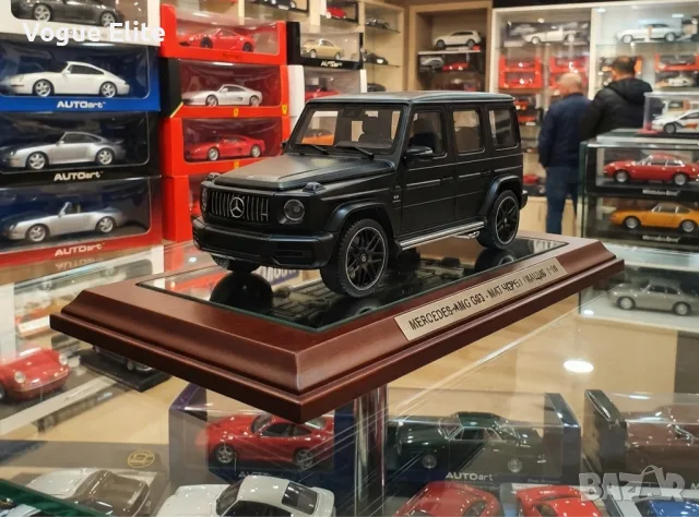 Метална количка Mercedes-Benz AMG G63 1:32 – Pull-Back, светлини и звуци, отварящи врати, черна