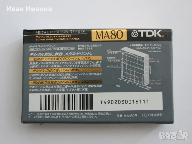 TDK MA 80 Metal Position Type 4 Аудио касета метална, снимка 2 - Аудио касети - 49194523