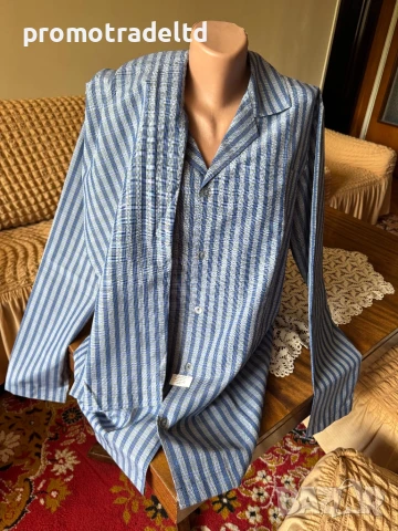 Български Мъжки пижами дълъг такава прав панталон 