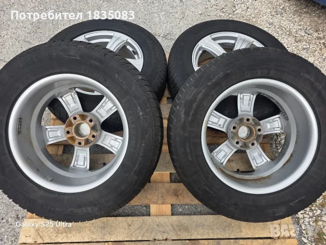 Лети джанти 16ки 5х114.3 Kia + зимни гуми 215/70/16 Barum, снимка 9 - Гуми и джанти - 55848302