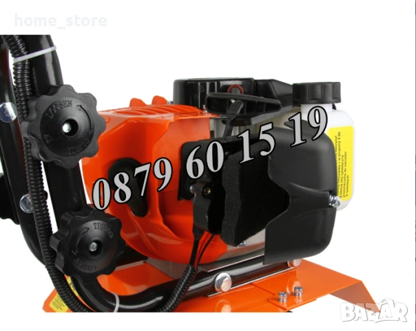 Бензинова мотофреза 74 куб, бензинов мотокултиватор, снимка 7 - Градинска техника - 53710231