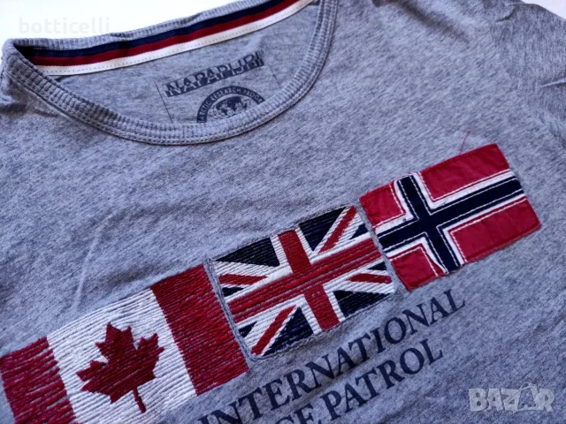Napapijri Cotton Short Sleeve Mens - M - oригинална мъжка тениска, снимка 5 - Спортни дрехи, екипи - 55879323