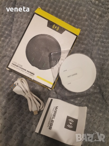 Ултратънко безжично зарядно устройство Qi, съвместимо с всички смартфони и AirPods 2  , снимка 6 - Безжични зарядни - 51958217