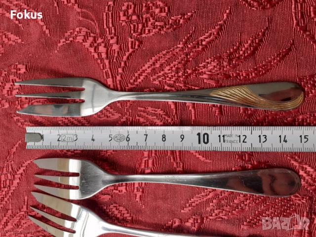 Луксозни прибори вилички Edelstahl Rostfrei - 6 бр. нови, снимка 7 - Антикварни и старинни предмети - 53738270