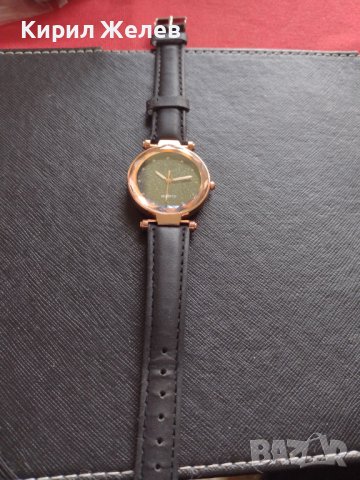 Модерен дамски часовник с кожена каишка перфектно състояние красив дизайн 38260, снимка 3 - Дамски - 40885267