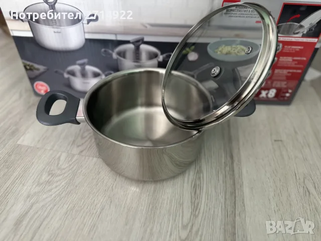 чисто нови тенджери тефал daily cook
