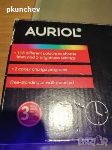 RGB LED часовник Auriol, снимка 12 - Стенни часовници - 40259772