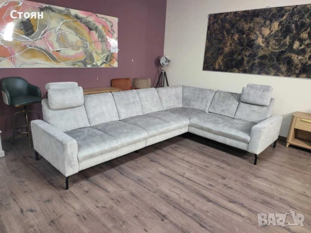 ПРОМОЦИЯ!!! Светло сив ъглов диван ZE - EM20028