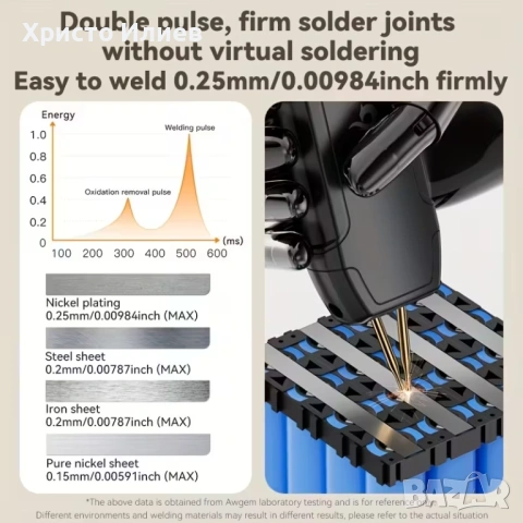 Преносим мини апарат за точково заваряване, снимка 3 - Друга електроника - 53349278