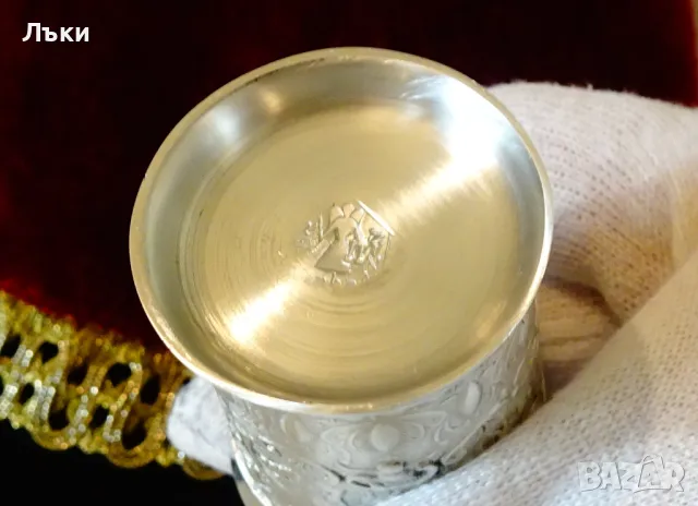 Чаши от калай с ловна сцена,Дионис,ренесанс. , снимка 6 - Антикварни и старинни предмети - 48717014