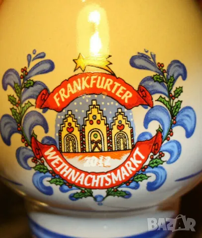 Коледен пазар във Франкфурт Koessinger AG 0,2 Оригинален керамичен буркан 2012 г, снимка 5 - Антикварни и старинни предмети - 49217524