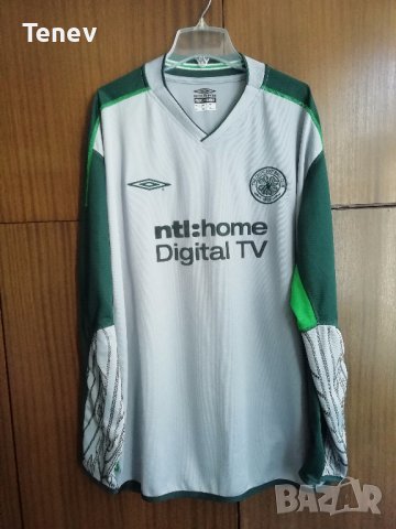Celtic Umbro 2002/2003 Вратарска Vintage тениска фланелка 2XL Селтик 
