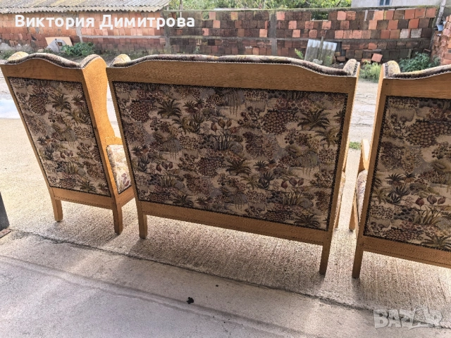 Комплект Бидермайер , снимка 9 - Дивани и мека мебел - 52851925